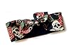 Haarband rockabilly Totenköpfe & Rosen schwarz 50s #2
