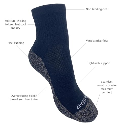 Image of TRU47 Grounding & Earthing Products | Grounding Socks | Socks Made With 99.99% Pure Silver Thread