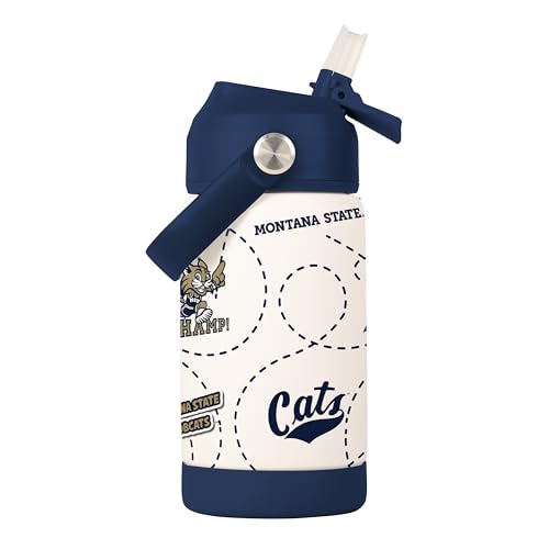 Image of Logo Brands NCAA Mascot Stainless-Steel Kids Bottle -Soft Silicone Mouthpiece, Easy To Carry, Kid-Friendly Design- Great For School & On-The-Go