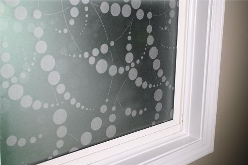 Vinilo decorativo gris Frosted Privacy Dots 36x91 cm miniatura 2