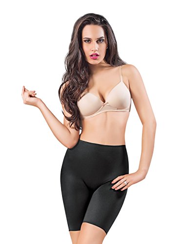 Image of Dazzle DS577 Lycra Women's Black Colored HI-Waist Long Leg Shaper