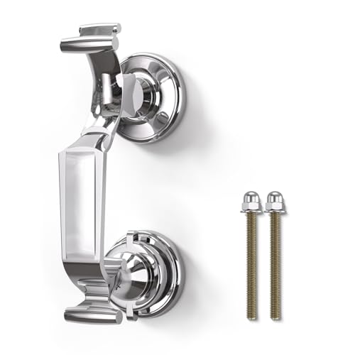 Bwintech 1 Pcs Chrome-Plated Doctors Design Heavy Duty Door Knocker for Front Door