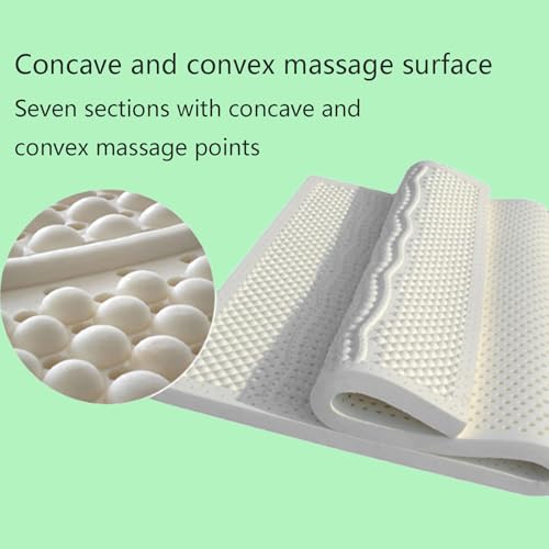 Coprimaterasso doppio, in lattice naturale e memory foam, ipoallergenico, impermeabile, confortevole, ottimo supporto per il sonno per alleviare le allergie e maggiore comfort