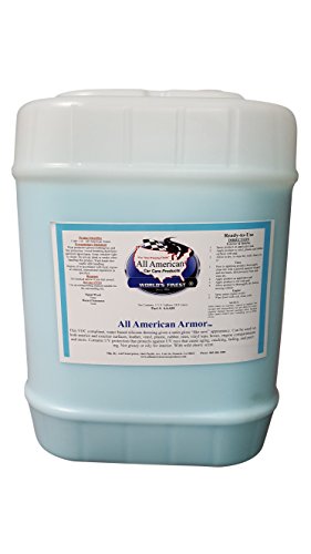 All American Car Care Products All American Armor - Water-Based Silicone Silicone Dressing for Leather, Vinyl, Plastic, Rubber, and More (5 Gallons)
