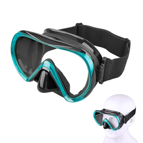 Taucherbrille mit 180° Panoramasicht, Anti-Leck Silikonmaske für Damen Herren Teenager, Verstellbares Elastisches Kopfband, Tauch- & Schnorchelmaske Taucherbrille mit 180° Panoramasicht, Anti-Leck Silikonmaske für Damen Herren Teenager, Verstellbares Elastisches Kopfband, Tauch- & Schnorchelmaske
