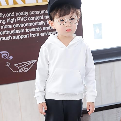 Toddler Boys Girls Pullover Cotton Sweatshirt Children Solid Babies Hooded Color Top Coat Hoodies for3