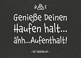 Genieße Deinen Haufen halt...ähh...Aufenthalt! WC Gästebuch: Klo Gästebuch zum Eintragen, Toiletten Gästebuch als lustiges Geschenk zum Einzug, Umzug ... Einzugsgeschenk für Männer, Frauen und WG