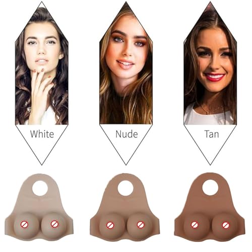 Image of Silicone Breasts Forms, Silicone Fake Breastplate B-G CUP Silicone Filled Fake Boobs for Crossdressers Drag Queen