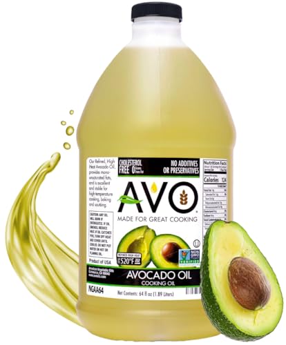 AVO NON GMO 100% Avocado Oil, 64 Fl-oz, NO Preservatives Added