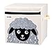 ilauke Kinder Aufbewahrungsbox Spielzeugbox für Kinderzimmer Aufbewahrungsbox Schaf mit Deckel zur Aufbewahrung im Kallax Regal (33x33x33cm)