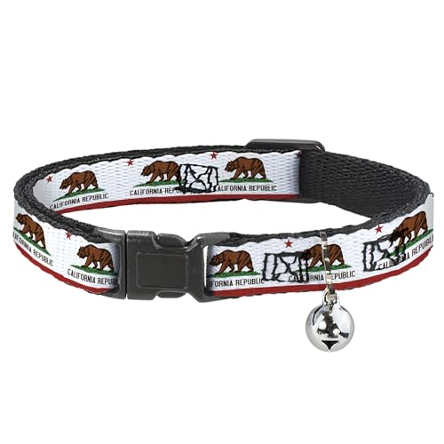 Collar para gato resistente de 1,27 cm diseño California 2