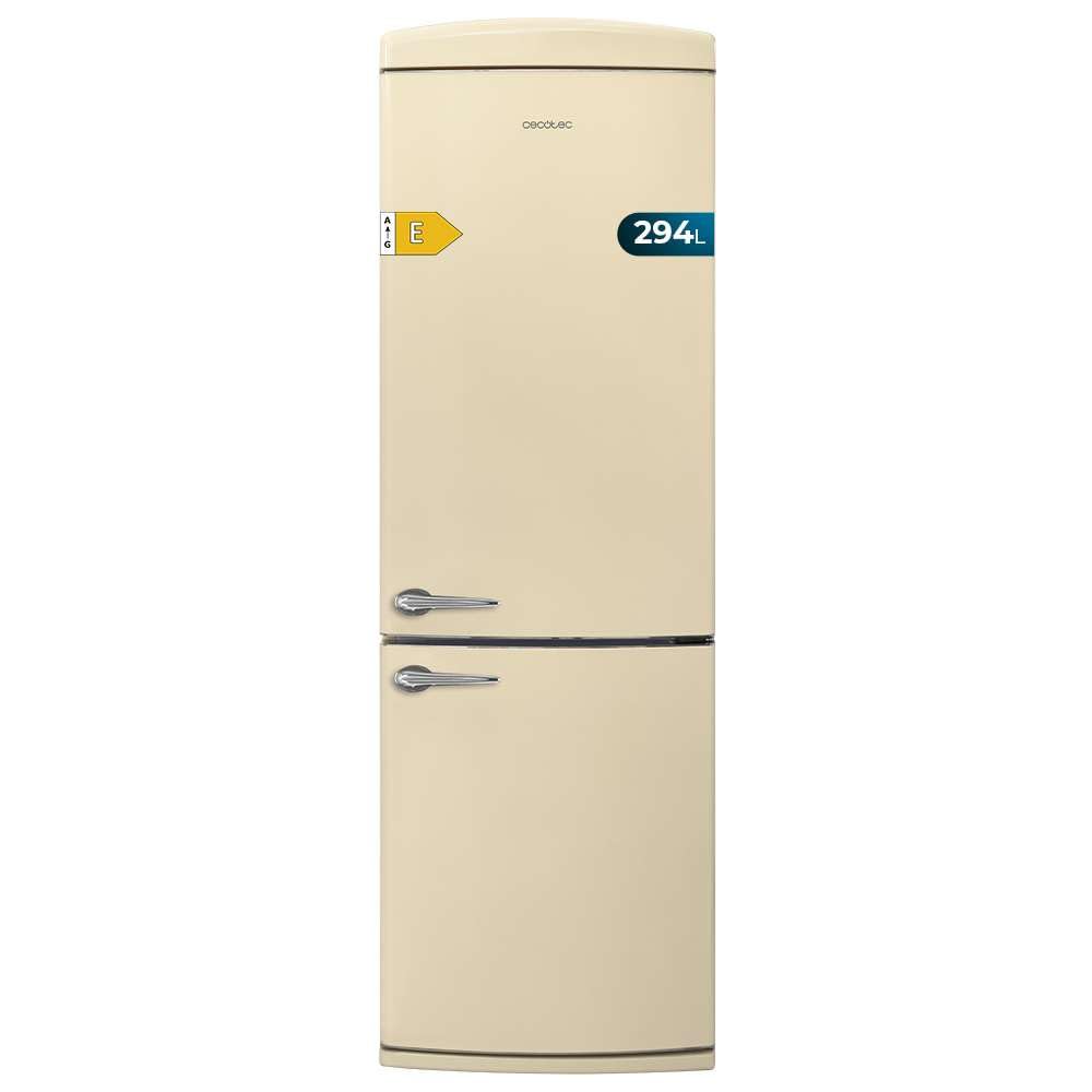 Cecotec Frigorífico Combi Retro Beige Bolero CoolMarket Combi Origin 294+ Beige E. Frigorífico combi 2 puertas, 294L, Total No Frost, Multi Cooling, Fast Freezing, clase E, acabado vintage resistente. — view 10