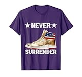 Trump Sneakers Never Surrender Pro Trump Distressed Vintage T-Shirt