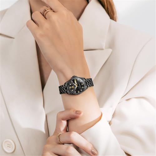 Image of OLEVS Automatic Womens Watch Mechanical Calendar Watches Diamond Fashion Waterproof Female Wrist Watch