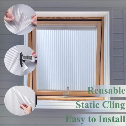 # Niviy Static Cling + Stripe Pattern # Window Film 17.7 X 78.7 Inch #TOP4