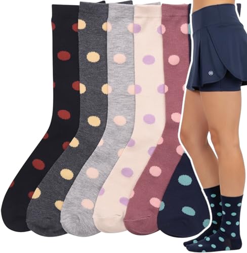 Image of ToBeInStyle Women's Pack of 6 or 12 Fashion Printed Crew Socks