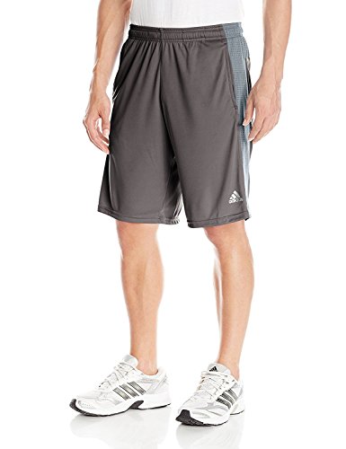 adidas Performance Men's Climacool Aeroknit Shorts, Dark Solid Grey, Small