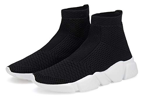 Image of Santiro Men's Running Shoes Breathable Knit Slip On Sneakers