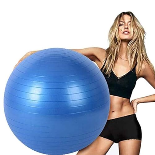 GSPYJQ 40 Inch Extra Large Blue Exercise Yoga Ball,Non-Toxic Eco-Friendly PVC Fitness Ball,Horse Ball Toy, Office Chair Alternative, Pregnancy Ball for Women,Improves Core Stability and Flexibility