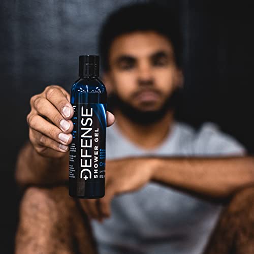 Defense Soap Body Wash Shower Gel 8 Oz (Pack Of 2) - 100% Natural Tea Tree Oil And Eucalyptus Oil #TOP3