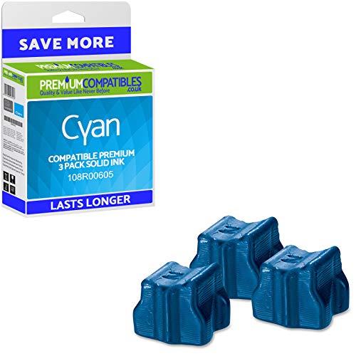 Compatible 108R00605 Cyan Triple Pack d'encre solide (108R00605)