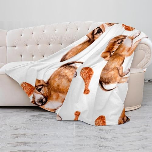 Couverture microfibre chiots et poulets, cadeau doux pour enfant - 5