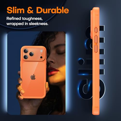 Image of TAURI for iPhone 17 Pro Case, with Screen Protector, Orang