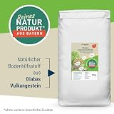 Schicker Mineral Diabas Urgesteinsmehl sandig 25 kg, Lava Gesteinsmehl 0-2 mm versorgt Garten und Boden natürlich mit Mineralien, 100% Naturprodukt, Bodenhilfsstoff, Bodenverbesserer, Fibl gelistet