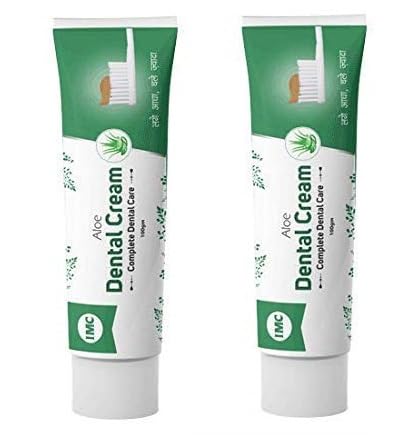 IMC Ayurvedic Aloe Dental Cream - 100 Gm - Bad Breath,Freshening,Restoring,Whitening,Brightening,Plaque,Dental Care,Dental Health (1) (B0DCC1BJDM) Amazon Price History, Amazon Price Tracker