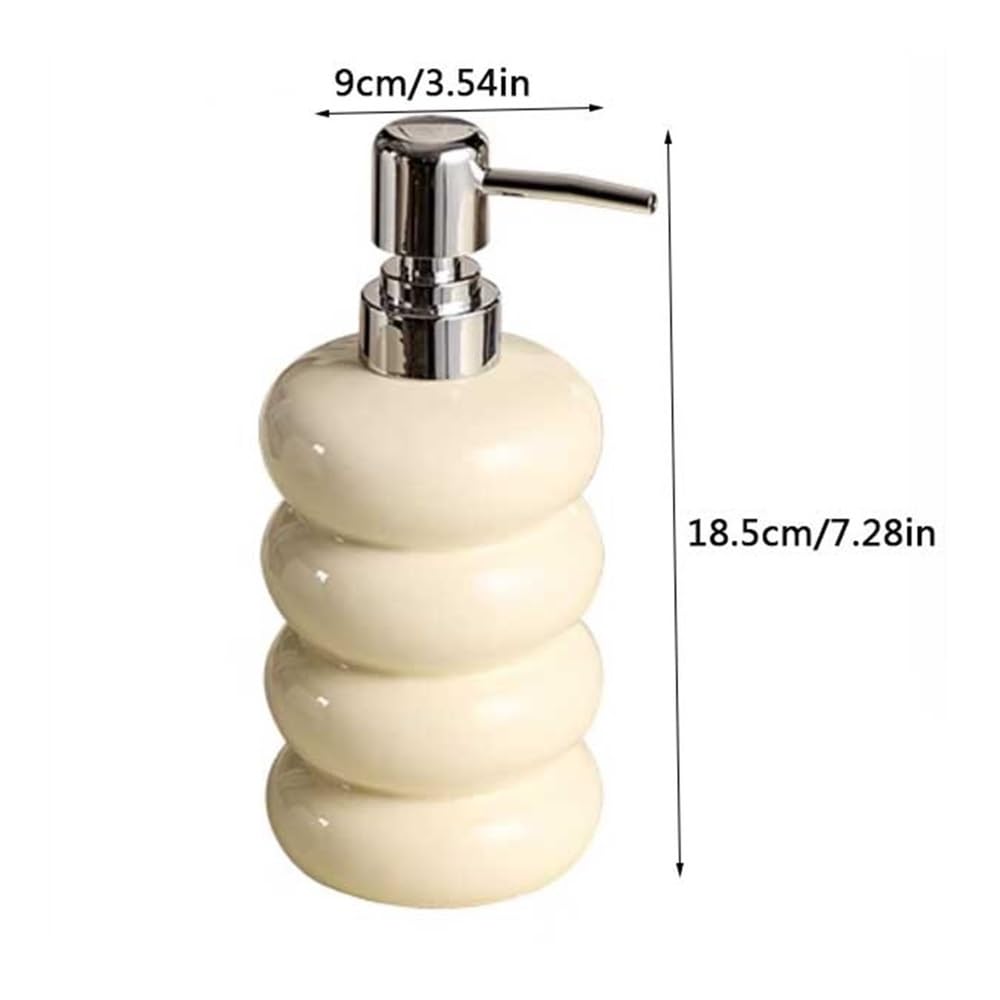 Seifenspender Hotel Seifenspender Badezimmer 450 ml Dekorativer Seifenspender Spender mit Pumpe Zum Ausgeben von Handseife Waschmittel Badeg