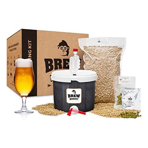 Brew Monkey® Bierbrauset Helles | Basic Set 5 Liter Bier | 6,4% Vol. | Bier Brauen Set | Männergeschenke | Bier Geschenke für Männer | Geburtstagsgeschenk für Männer | Vatertagsgeschenk | Vatertag Cover
