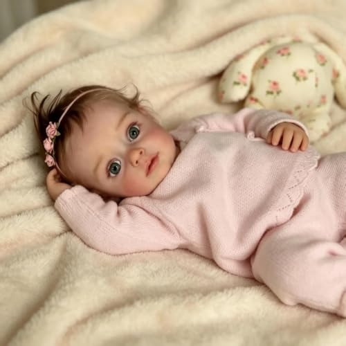 Muñeca Reborn realista con cuerpo blando de 20 in miniatura 6