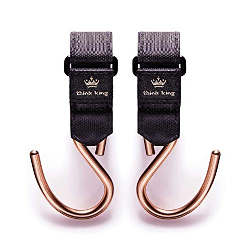 Paire de crochets pour poussette en aluminium haut de gamme noir