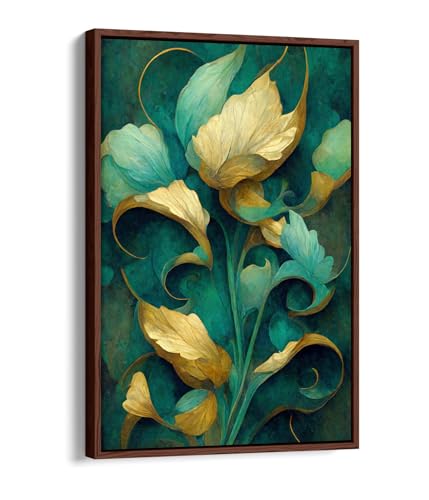 Impression sur toile déco florale pour sublimer le mur d'un salon moderne