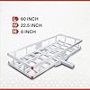 Ultra-Tow Aluminum Hitch Cargo Carrier - 500-Lb. Capacity, Silver, 60in. x 22.5in. x 8in.H