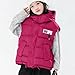 Aymnlox oversized vest Puffer Vest For Girls Fashion Hooded Quilted Gilet with Pockets Warm Zipper Vest Fall Winter Coats Jacket Hot Pink 9 Years