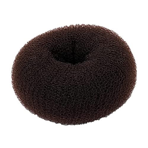 Canna per capelli Donut Maker Anello Canna Anello Accessori acconciati per capelli lunghi spesse Accessori per capelli marrone 7 cm ciambella