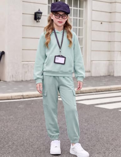 Image of Arshiner 2 Pieces Girls Outfits Fall Sweatsuits Sweatshirts and Sweatpants