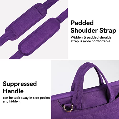 Image of Voova 14-17.3 Inch Women Men Laptop Sleeve Shoulder Bag Waterproof Carry Case