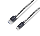 USB Type C Cable, Nekteck Nylon Braided USB 3.1 USB-C to USB 3.0 Type A Male Data & Charging Cord with 56k ohm resistor 2m/6.6ft for for Apple Macbook 12 Inch, LG G5, Nexus 5X 6P and More, Black