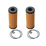 2PCS Car Oil Filter Compatible with FORD F-150 2.7T/EDGE 2.7 GTDi 4WD 2015-/LINCOLN AVIATOR SUV
