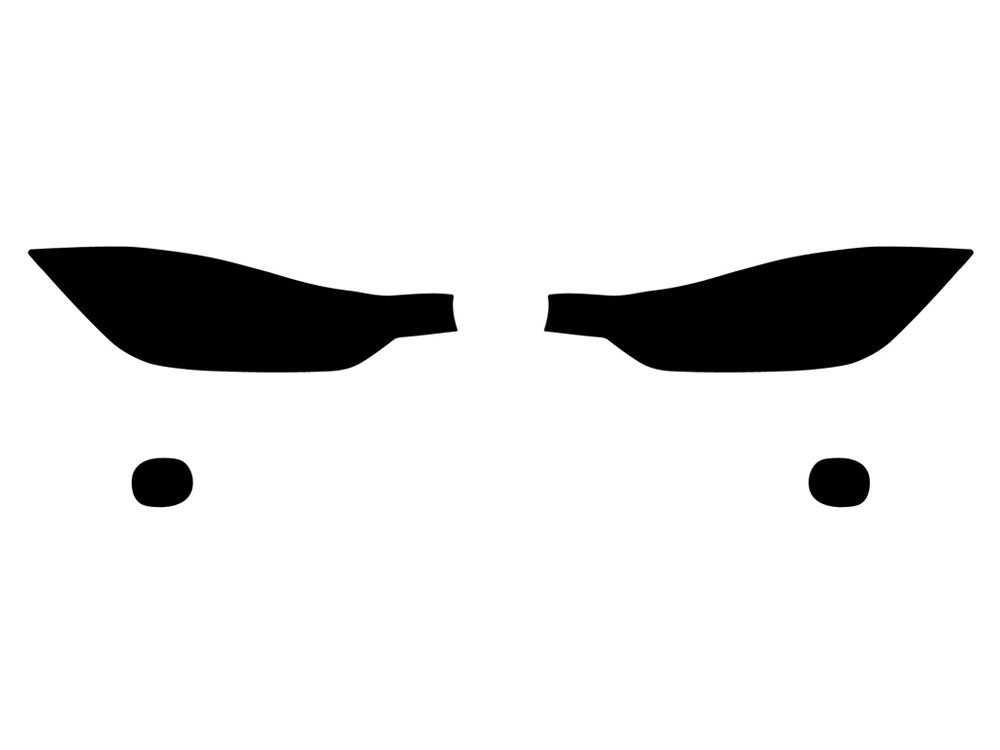 Rvinyl Headlight Tint Covers Compatible with BMW 3-Series 2012-2018 (Sedan/Wagon) - Blackout Smoke