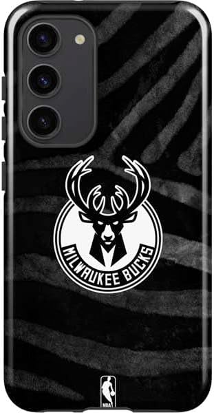 Skinit Pro Phone Case Compatible with Galaxy S23 Plus - Officially Licensed NBA Milwaukee Bucks Camo Digi Design