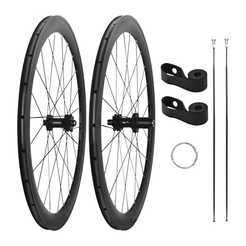 700C ロードバイク ブースト ホイールセット スルーアクスル 15*110/12*148mm、30/40/50mm ダブルウォール アルミ合金リム、ディスクブレーキ フロント リアホイール、7/8/9/10/11/12スピード カセット(30mm)