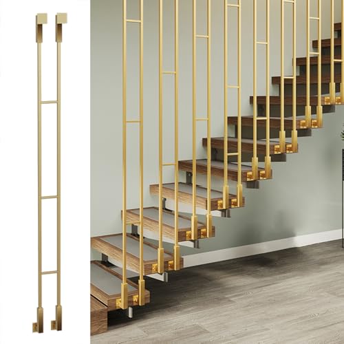 Balaustre de suelo a techo con ejes de escalera de hierro para delimitar lofts 2