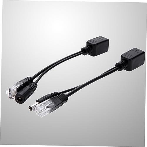 Cable divisor de conexión Poe Splitter 2 piezas para routers con conector 5.5 x 2.1mm miniatura 2
