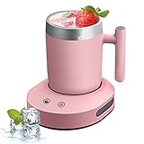 NORMIA RITA Fast Cooling Cup for Home/Office/Car, 36℉- 131℉ Electric Cup Cooler & Warmer Desktop Mini Drink Chiller for Beer, Beverage, Can, Fruit