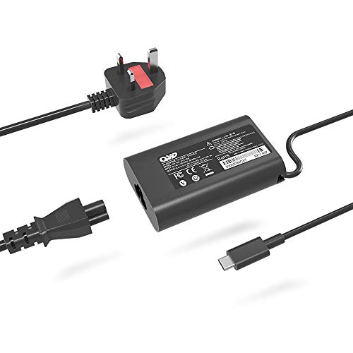 CYD 45W UBS Tipo C PowerFast - Cargador de ordenador portátil Dell Latitude 3390 5175 7289 XPS 12 9250 XPS 13 9365 9370 Yoga 5 HP Elite x2 HUAWEI Matebook Pro Lenovo ThinkPad X1 Tablet X280