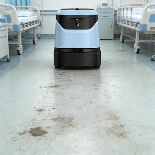 Advanced AI Cleaning Robot for Warehouses