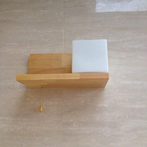 Creative Pastoral Wooden Hallway Wall Sconces Simple Bedsides Wall Sconces Living Room Wall Sconces (right)